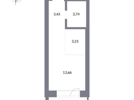 Продается Студия ЖК Державина, 50, 27.7  м², 6900000 рублей