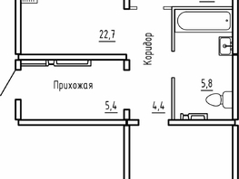 Продается 2-комнатная квартира ЖК Самоцветы, Бирюза дом 1, 73.1  м², 6600000 рублей