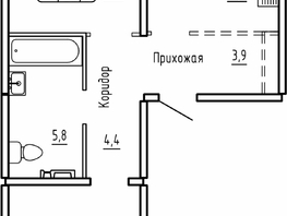 Продается 2-комнатная квартира ЖК Самоцветы, Бирюза дом 1, 65  м², 6100000 рублей