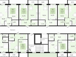 Продается 1-комнатная квартира ЖК Новый парк, II этап дом 2, 46.14 м², 4848100 рублей