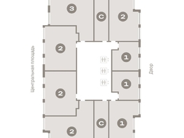 Продается 1-комнатная квартира ЖК Европейский берег, дом 45, 61.15  м&sup2;, 11260000 рублей