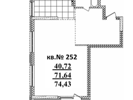 Продается 2-комнатная квартира ЖК  Римский квартал, 2 очередь, 77.22  м², 13098097 рублей