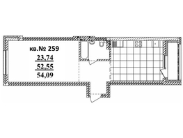 Продается 2-комнатная квартира ЖК  Римский квартал, 2 очередь, 55.65  м², 9597600 рублей