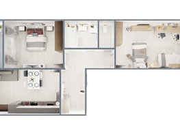 Продается 2-комнатная квартира ЖК Самоцветы, Бирюза дом 1, 64.1  м², 6400000 рублей
