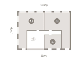 Продается 3-комнатная квартира ЖК Европейский берег, дом 45, 86.52  м², 13410000 рублей