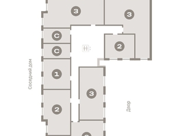 Продается 2-комнатная квартира ЖК Пшеница, 6.1, 54.98  м², 7310000 рублей