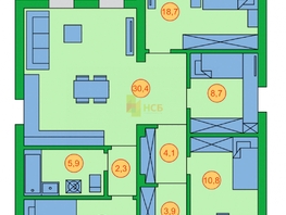 Продается Дом Александровская (Александровская Усадьба ул, 49.2  м², участок 7 сот., 3800000 рублей