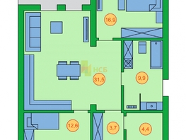 Продается Дом Александровская (Александровская Усадьба ул, 79  м², участок 7 сот., 6550000 рублей