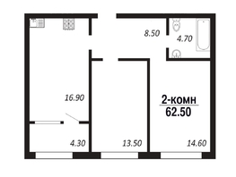 Продается 2-комнатная квартира ЖК ПАРК-квартал «Королёв», дом 4, 62.5  м², 10000000 рублей