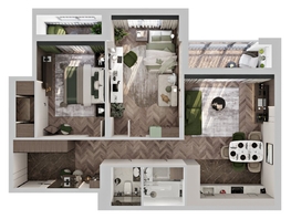 Продается 2-комнатная квартира ЖК Клубный дом на Пушкина, 77.17  м², 17209000 рублей