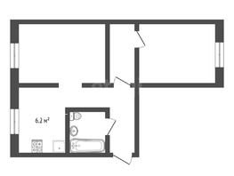 Продается 2-комнатная квартира Иртышская ул, 41.9 м², 3950000 рублей