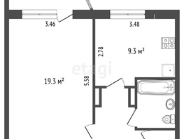 Продается 1-комнатная квартира Магистральная ул, 37.3 м², 3600000 рублей