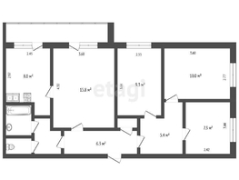 Продается 4-комнатная квартира Берко Цемента ул, 69.9  м², 6400000 рублей