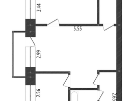 Продается 2-комнатная квартира Комбинатская ул, 43.4 м², 1990000 рублей