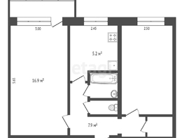 Продается 2-комнатная квартира Малиновского ул, 43.8 м², 3500000 рублей