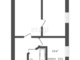Продается 2-комнатная квартира Поселковая 2-я ул, 39.6  м², 3700000 рублей