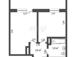 Продается 1-комнатная квартира Енисейская 3-я ул, 38.4 м², 4650000 рублей