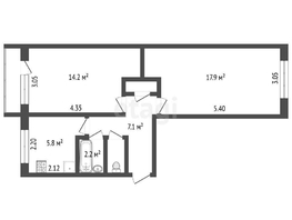 Продается 2-комнатная квартира Химиков ул, 48.8  м², 3990000 рублей