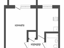 Продается 1-комнатная квартира Арктическая ул, 29.3  м², 3490000 рублей