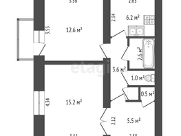 Продается 2-комнатная квартира 20-го партсъезда, 48 м², 3900000 рублей