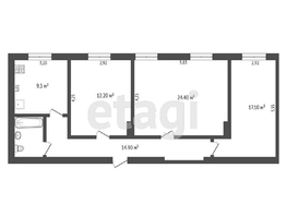 Продается 3-комнатная квартира Северная 33-я ул, 82.2  м², 5500000 рублей