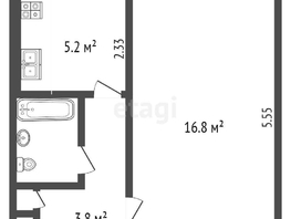 Продается 1-комнатная квартира Силина ул, 29.1 м², 1550000 рублей