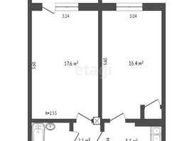 Продается 2-комнатная квартира Заречная 4-я ул, 46.6 м², 4100000 рублей