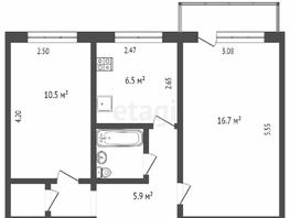 Продается 2-комнатная квартира Моторная ул, 48 м², 4500000 рублей