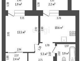 Продается 1-комнатная квартира Пригородная ул, 36 м², 4580000 рублей