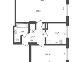 Продается 2-комнатная квартира Богдана Хмельницкого ул, 48.9  м², 5100000 рублей