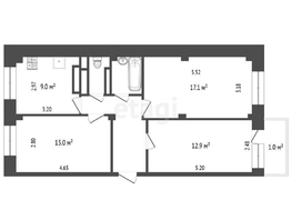 Продается 3-комнатная квартира Перелета ул, 63.7 м², 7500000 рублей