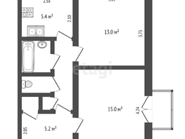 Продается 2-комнатная квартира 20-го партсъезда, 48  м², 4100000 рублей