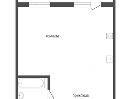 Продается Студия Космический пр-кт, 28  м², 3575000 рублей