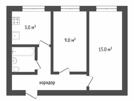 Продается 2-комнатная квартира Силина ул, 39 м², 2190000 рублей