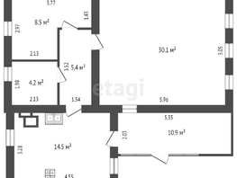 Продается Дом Самарская 4-я ул, 62.8 м², участок 5 сот., 4350000 рублей