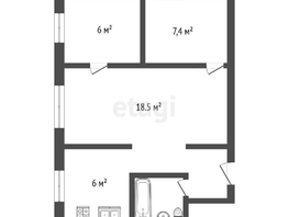 Продается 3-комнатная квартира Энтузиастов ул, 42.2 м², 3100000 рублей