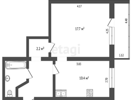 Продается 1-комнатная квартира Фурманова ул, 39.6  м², 3350000 рублей