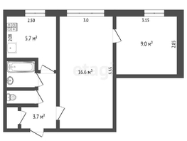 Продается 2-комнатная квартира Северная 24-я ул, 39.2  м², 3790000 рублей