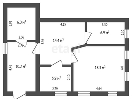 Продается Дом Рыбачья 1-я ул, 60 м², участок 6 сот., 4700000 рублей