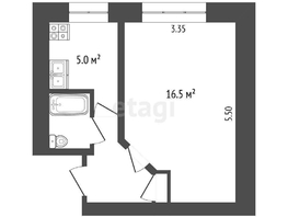 Продается 1-комнатная квартира Романенко ул, 28.3  м², 2760000 рублей