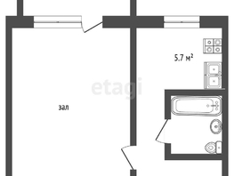 Продается 1-комнатная квартира Сибмисовская ул, 29.2  м², 2790000 рублей