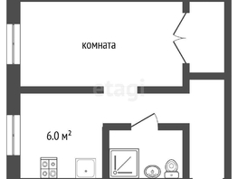 Продается 1-комнатная квартира 50 лет Профсоюзов ул, 22  м², 2550000 рублей