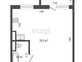 Продается Студия Архитекторов б-р, 33.2  м², 4700000 рублей