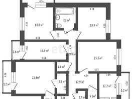 Продается 5-комнатная квартира Арнольда Нейбута ул, 164.2  м², 19600000 рублей