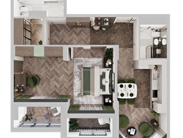 Продается 1-комнатная квартира ЖК Клубный дом на Пушкина, 71  м², 16657000 рублей