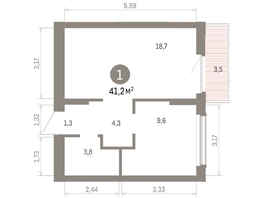 Продается 1-комнатная квартира ЖК Кварталы Драверта, дом 6, 41.16  м², 7320000 рублей