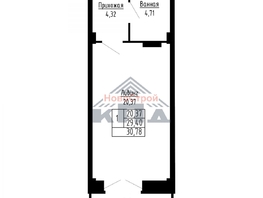 Продается 1-комнатная квартира ЖК Набережная Тухачевского-ул. Фрунзе, 31  м², 6410000 рублей
