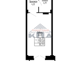 Продается 1-комнатная квартира ЖК Набережная Тухачевского-ул. Фрунзе, 31  м&sup2;, 6408000 рублей
