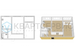 Продается 2-комнатная квартира Багратиона ул, 49.1  м&sup2;, 4800000 рублей
