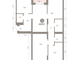 Продается 3-комнатная квартира ЖК Кварталы Драверта, дом 6, 103.49  м&sup2;, 16610000 рублей